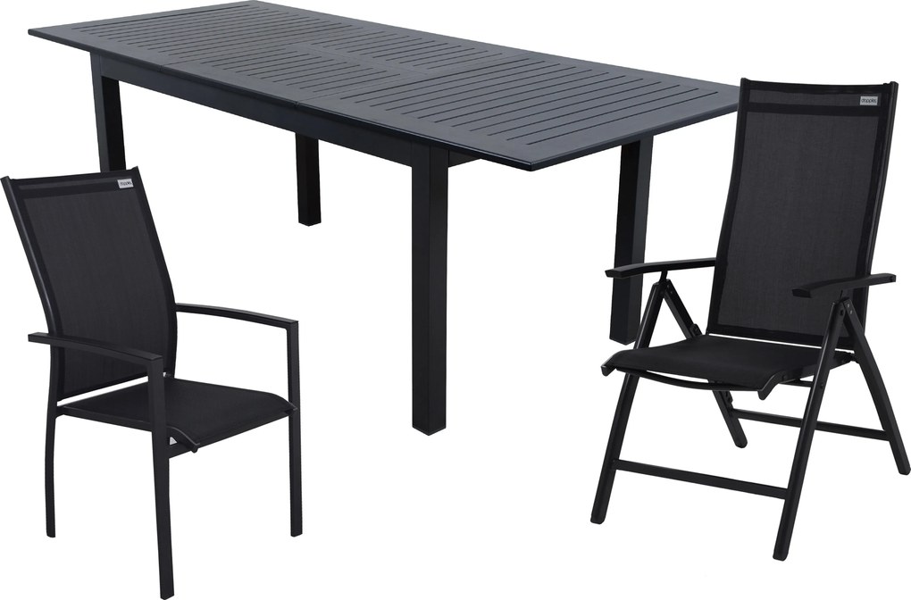 Doppler EXPERT ogrodowy zestaw wypoczynkowy 6+2+1 antracyt