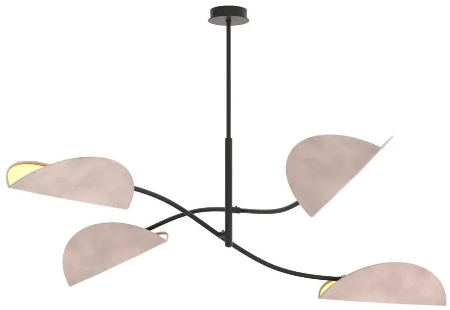 Popielata nowoczesna lampa sufitowa - M130-Urdom