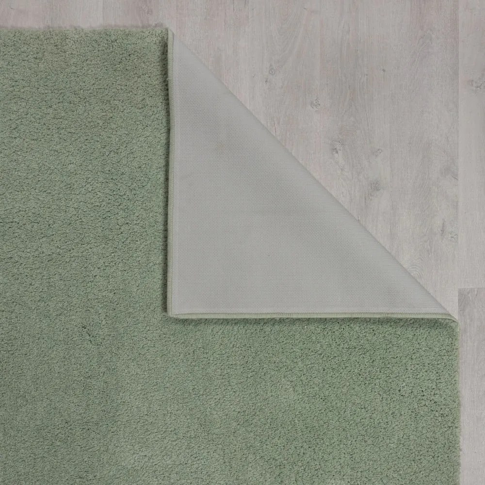 Zielony dywan z włókien z recyklingu odpowiedni do prania 120x170 cm Fluffy – Flair Rugs