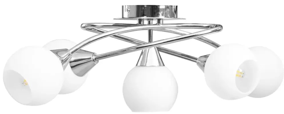 Lampa sufitowa ceramiczna z okrągłymi kloszami S1-P09