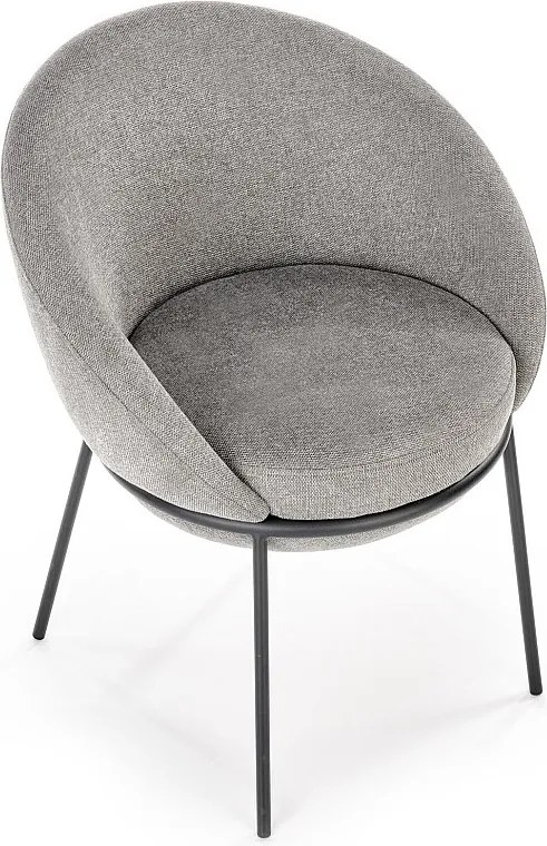 Krzesło tapicerowane K482 szare