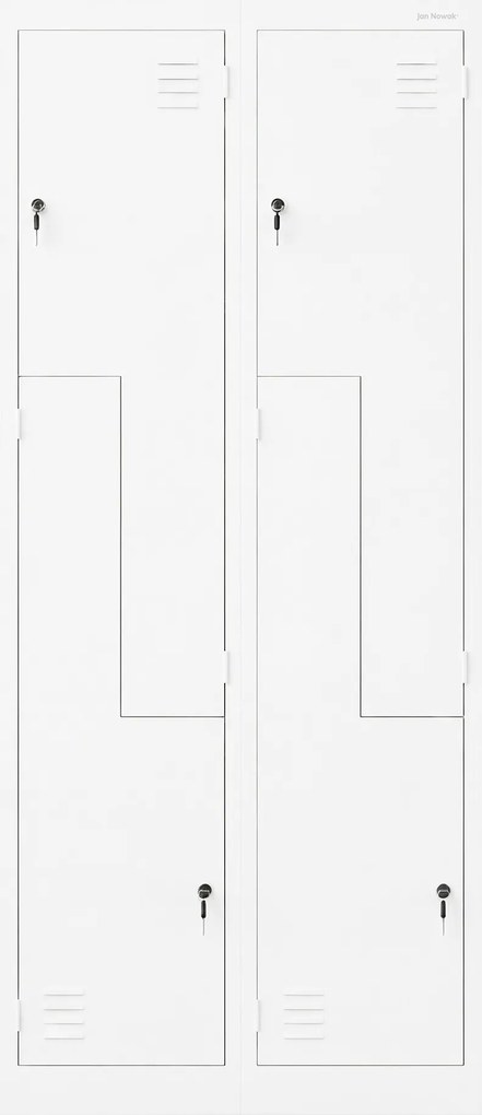Szafa ubraniowa typu L biała, 800x1850x450 mm: JULIA