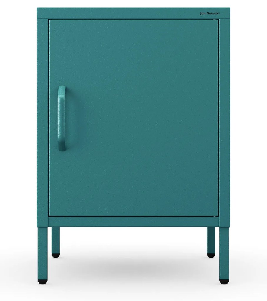 Szafka nocna metalowa morska Modern MIA, 424 x 595 x 400 mm