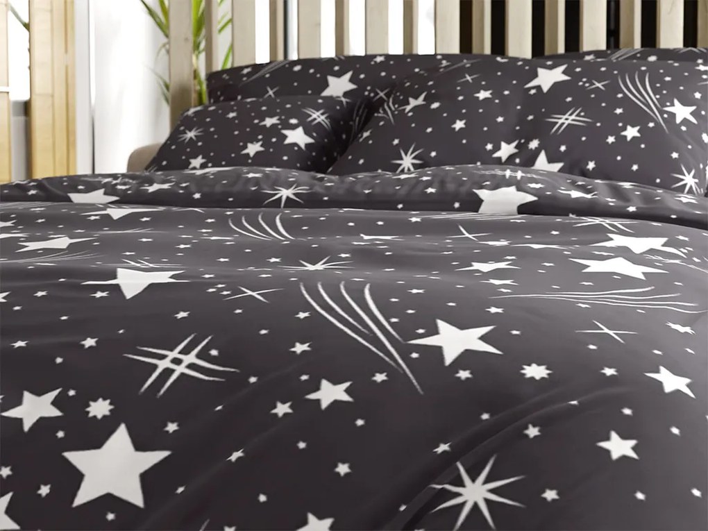 PrzytulneMieszkanie.pl PrzytulneMieszkanie.pl Pościel z mikrofibry NIGHT SKY szara Rozmiar pościeli: 70 x 90 cm | 140 x 220 cm