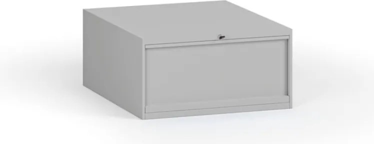 Wisząca szuflada narzędziowa do stołów warsztatowych, 1 szuflada, 510 x 592 x 255 mm, szary