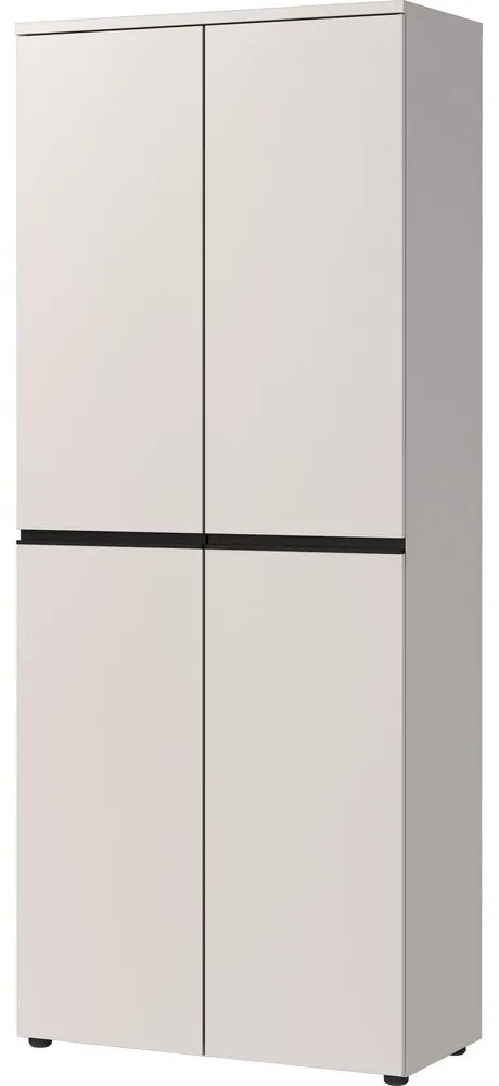 Kremowa szafa 81x197 cm Bedano – Germania