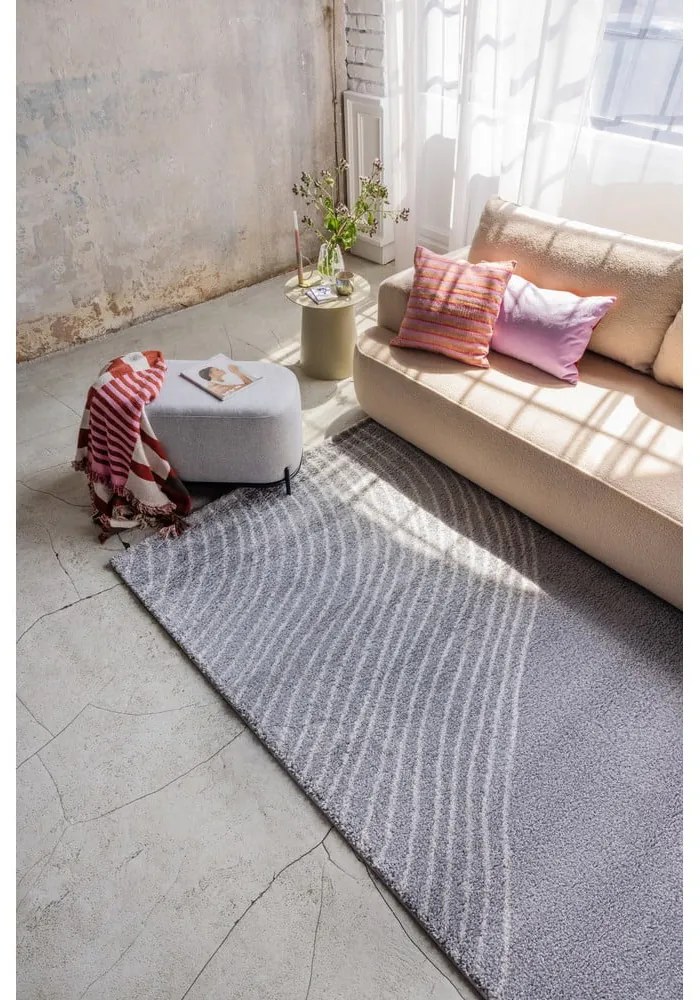 Szara rozkładana sofa z materiału bouclé 247 cm Quinoa – Bonami Selection