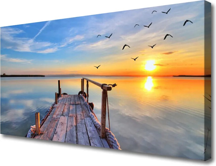 Duży obraz na płótnie Most Wiszący nad Cieśniną