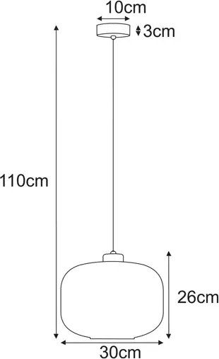 Wisząca lampa czarno-beżowa P3-H68