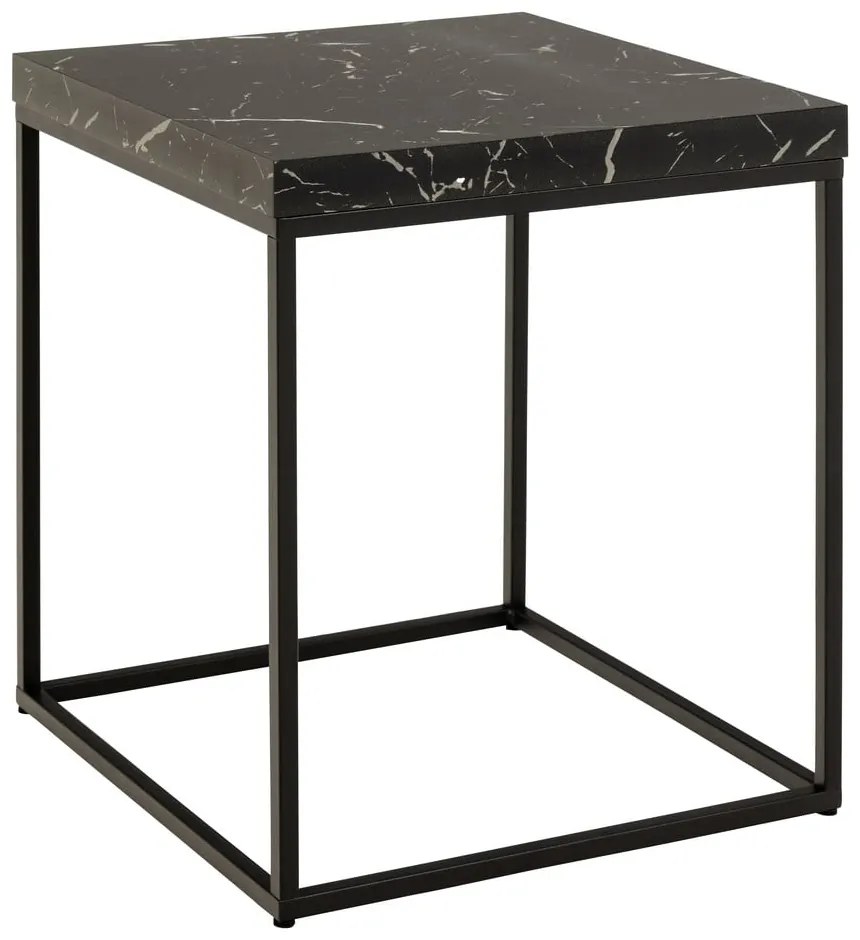 Stolik z blatem w dekorze marmuru 40x40 cm Barossa – Actona