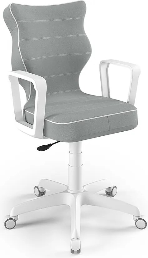 Krzesło obrotowe z podłokietnikami Norm White rozmiar 5 (146-176,5 cm)