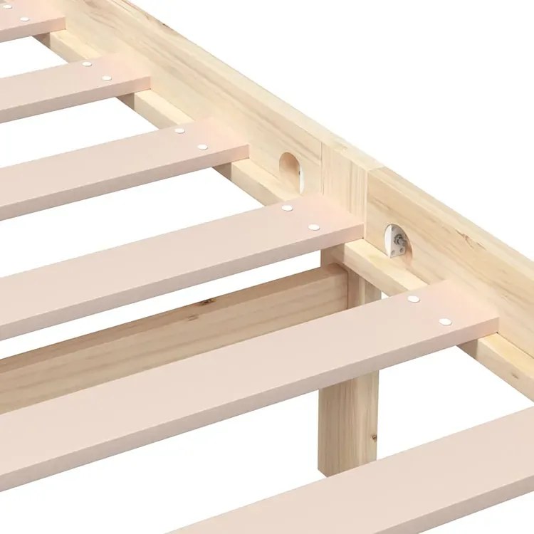 Łóżko z naturalnego drewna sosny 120x200 R9-S24