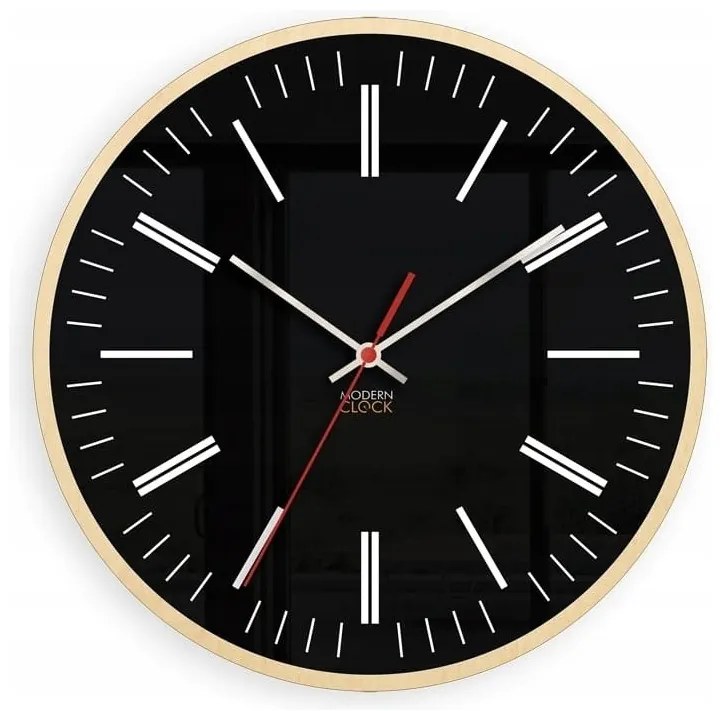 Zegar na ścianę nowoczesny efektowny okrągły cichy do kuchni salonu pokoju