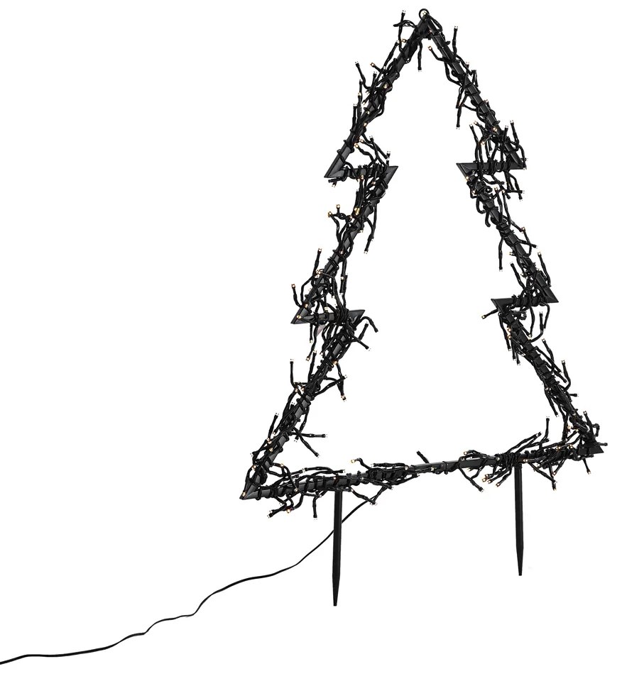 Świąteczny reflektor choinka z LED IP44 - Rudolph