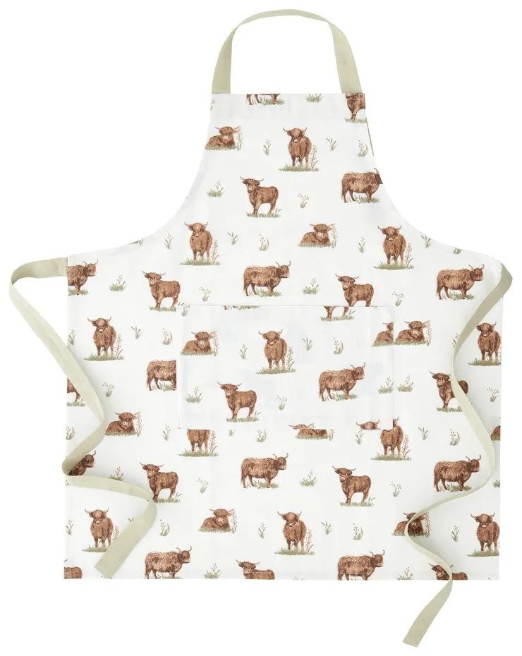 Bawełniany fartuch Angus Highland Cow – Catherine Lansfield