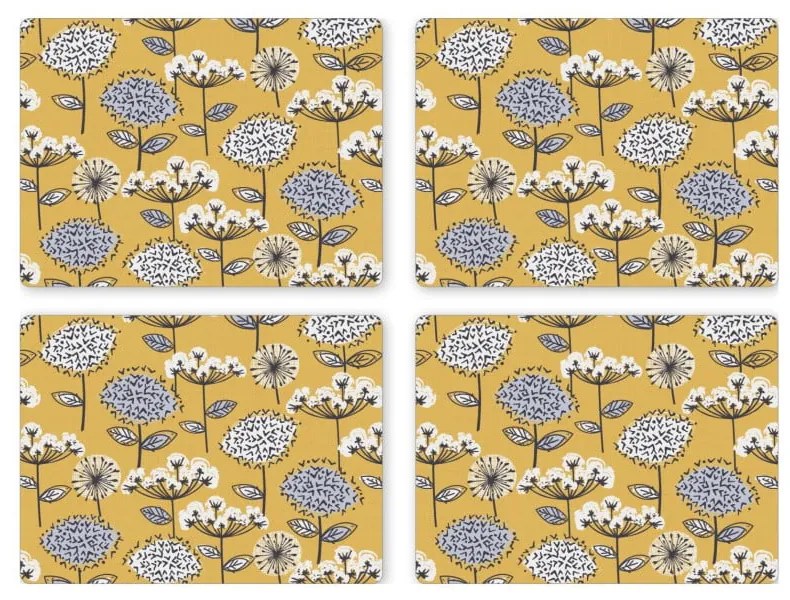 Zestaw 4 korkowych mat stołowych 21.5x29 cm Cooksmart ® Retro