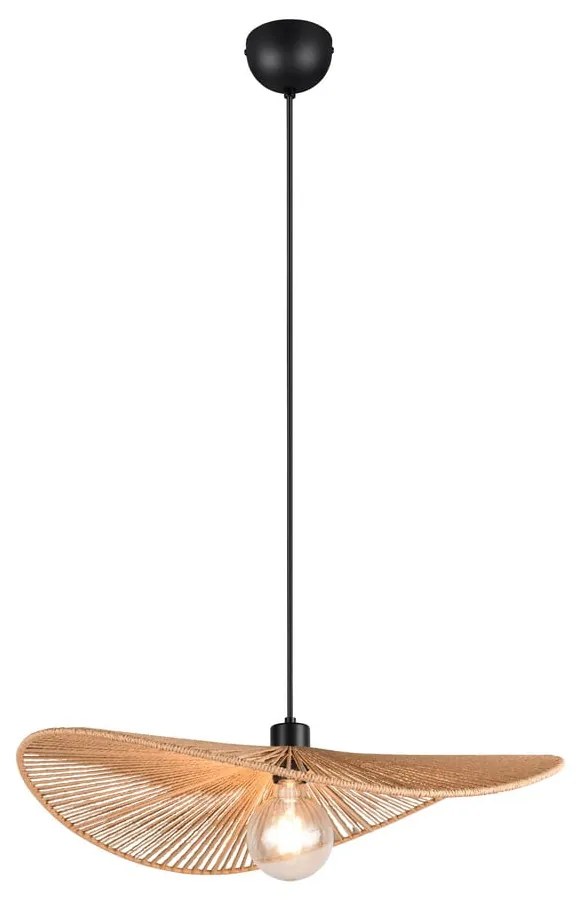 Lampa wisząca w kolorze matowej czerni ø 58 cm Laurine – Reality