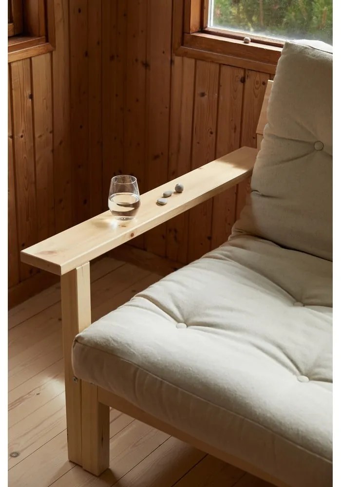 Różowa rozkładana sofa 218 cm Unwind – Karup Design
