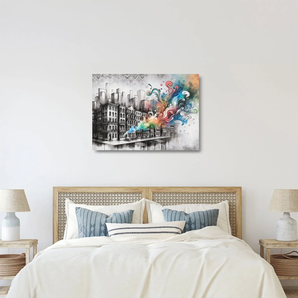 Obraz na szkle - Przemysłowe życie (70x50 cm)