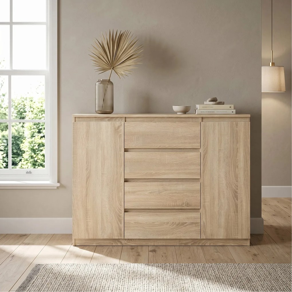 Komoda NUDO 120 cm do Salonu Sypialni Dąb sonoma