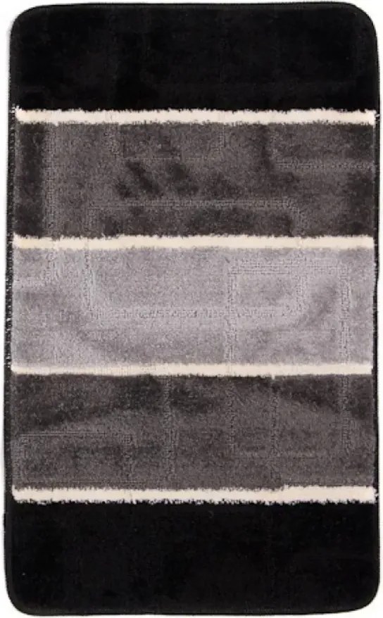 Stylowy czarny dywanik łazienkowy T9-E58