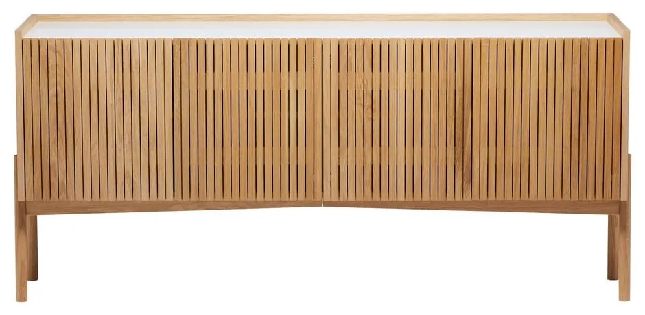Niska komoda w dekorze dębu w naturalnym kolorze 177x42 cm Bottrup – Woodman