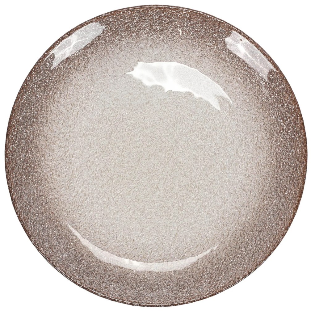 Szklany talerz deserowy BERYT, Ø 21 cm