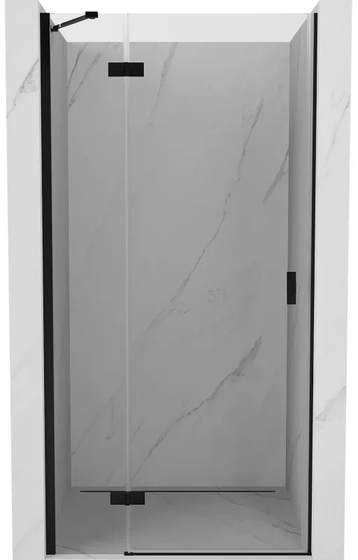 Mexen Mist-H drzwi prysznicowe uchylne lewe 70 cm, transparent, czarne - 8A5-070-000-70-00-L