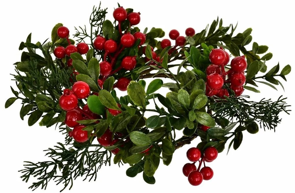 Świąteczny wieniec dekoracyjny Navara, 30 cm