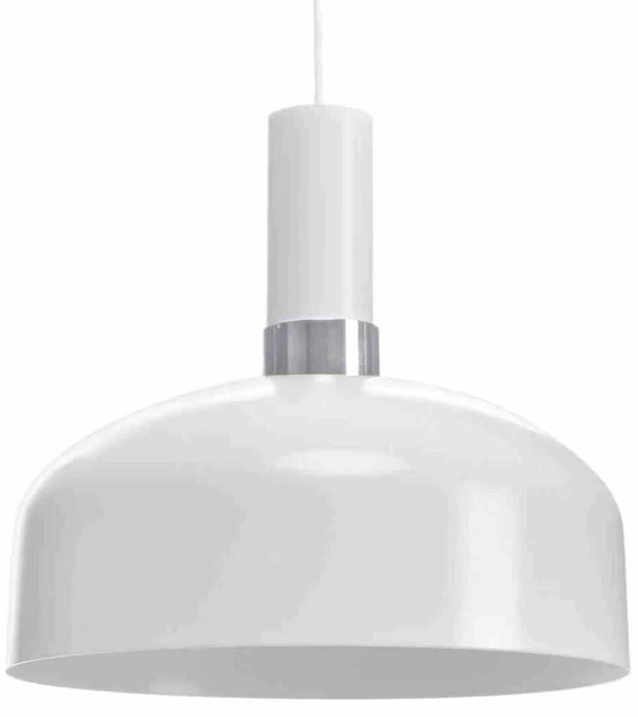 Lampa wisząca MALMO WHITE/CHROME 1xE27, biała, pojedyncza,