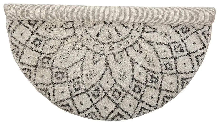 Czarno-biały bawełniany okrągły dywan ø 120 cm Acton – Bloomingville