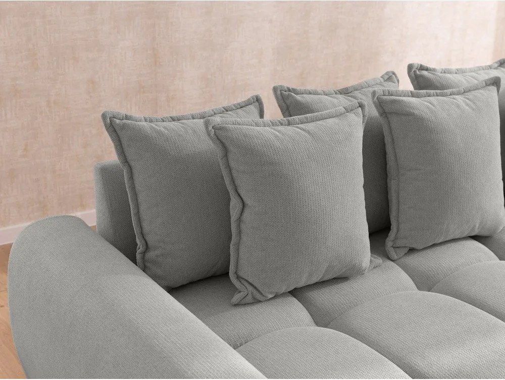 Jasnoszary narożnik (lewostronny/z szezlongiem) Albane – Ropez