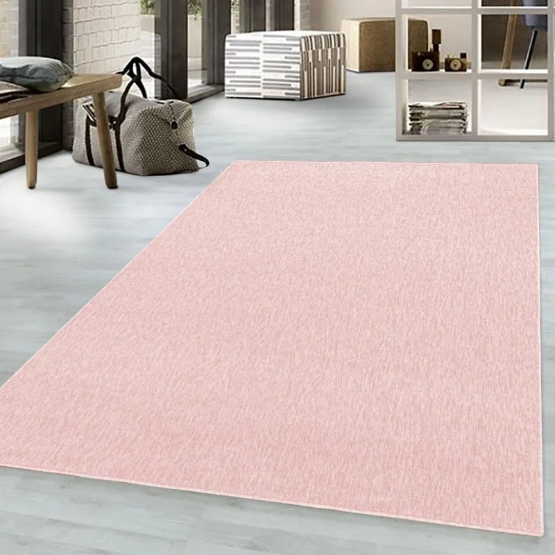 Dywan jednobarwny na filcu Nizza różowy 60 cm x 100 cm