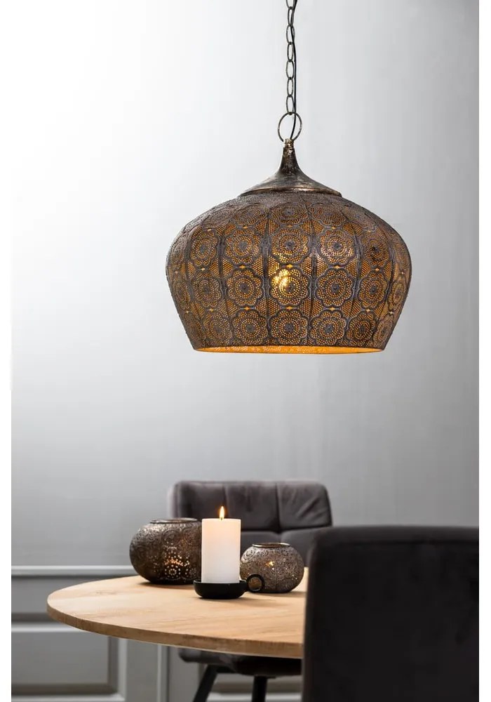 Lampa sufitowa w kolorze miedzi ø 43,5 cm Emine – Light & Living