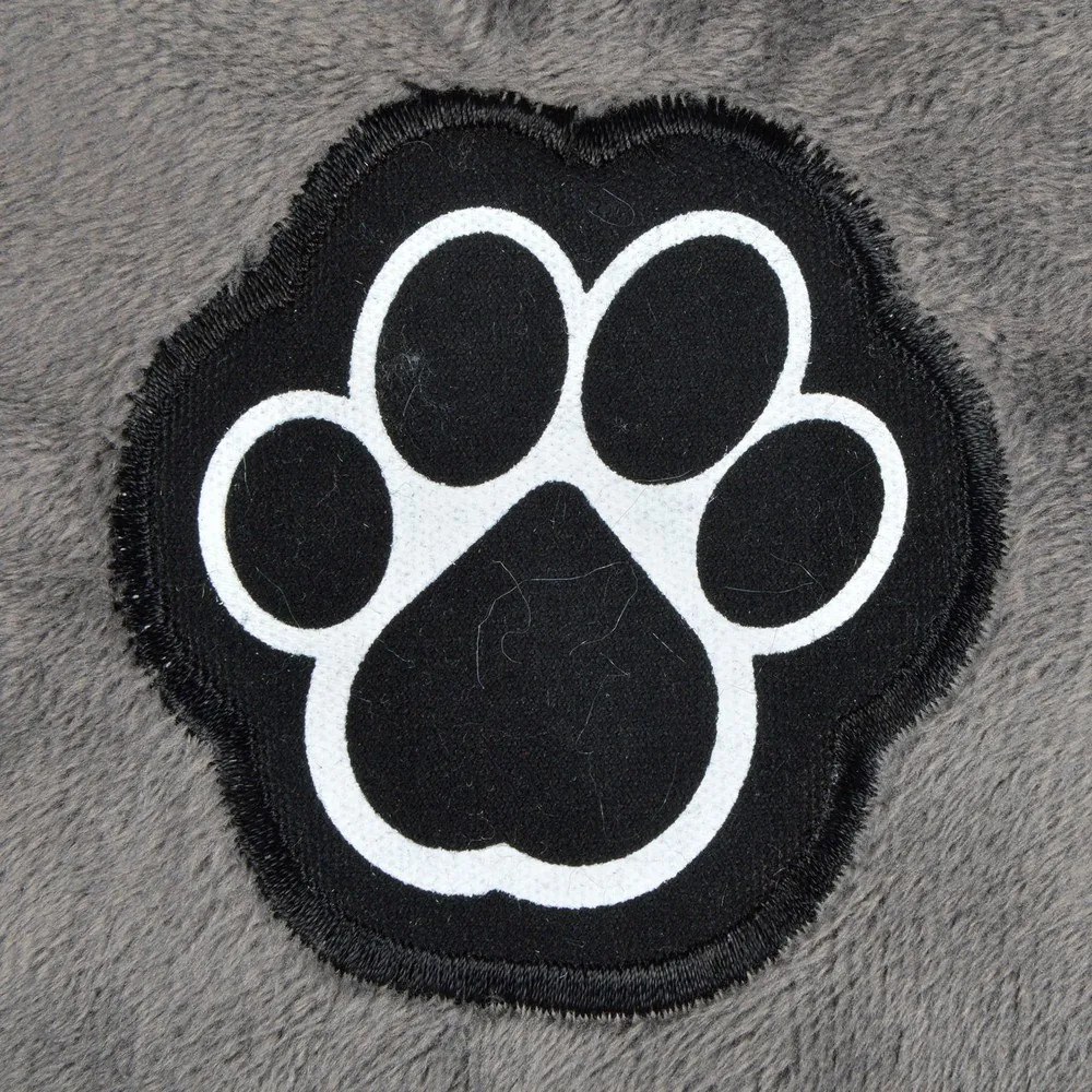 Szare zamszowe legowisko dla psów ø 50 cm Flakes – Love Story