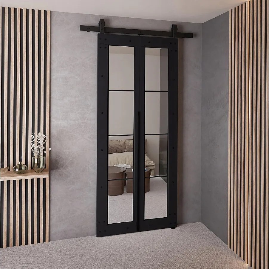 Drzwi Przesuwne QUDIO M6 Czarny 70