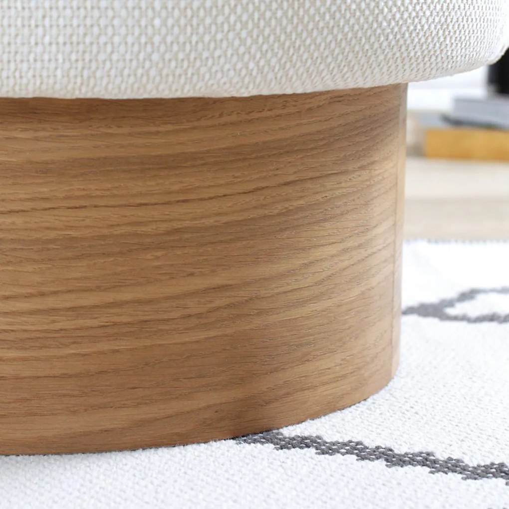 Stołek Barren Pouf Cream