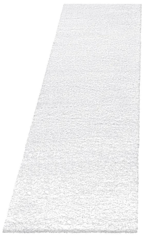 Biały chodnik 80x250 cm Fluffy – Ayyildiz Carpets