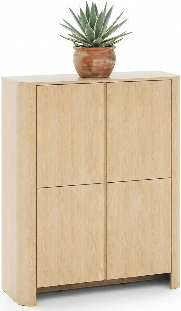 Duża komoda z półkami dąb vicenza E4-H29