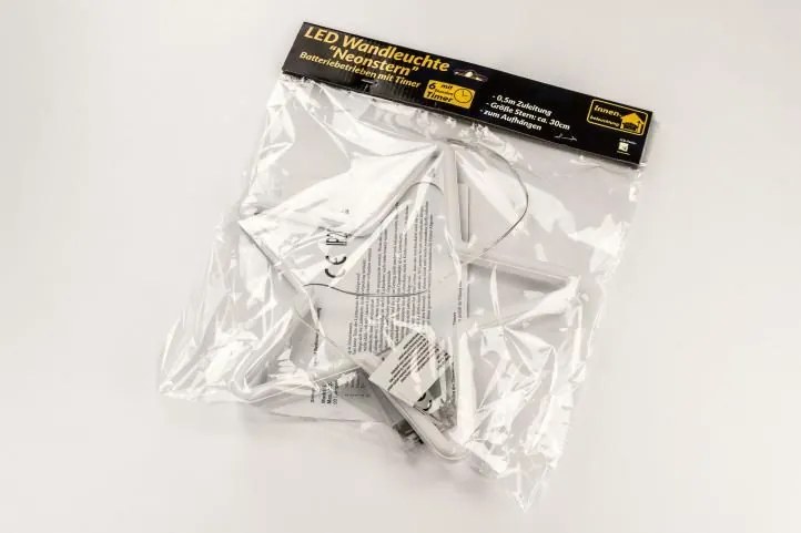 Świąteczne oświetlenie - gwiazda neonowa,120 LED,ciepła biel