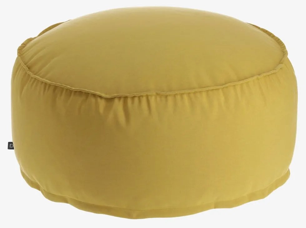 Musztardowy puf Nedra – Kave Home