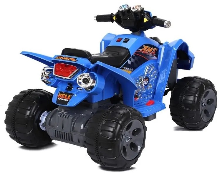 Quad na akumulator duże koła niebieski