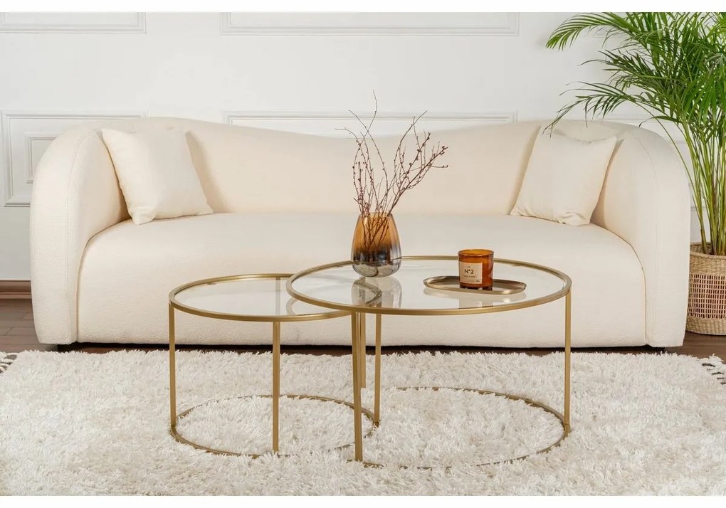 Zestaw stolików konferencyjnych Aurum Gold 80 cm,2 szt.