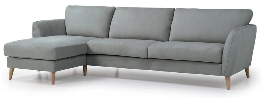 Jasnoszary narożnik Scandic Paris, lewy róg, 278 cm