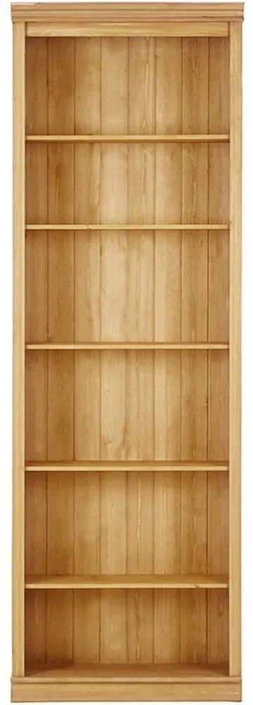 Regał z litego drewna sosnowego w naturalnym kolorze 74x223x37 cm Anita – Støraa