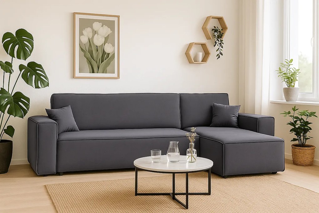 Narożnik DENIS L z funkcją spania 135x200 Riviera 95