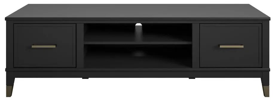 Czarny stolik pod TV CosmoLiving by Cosmopolitan Westerleigh