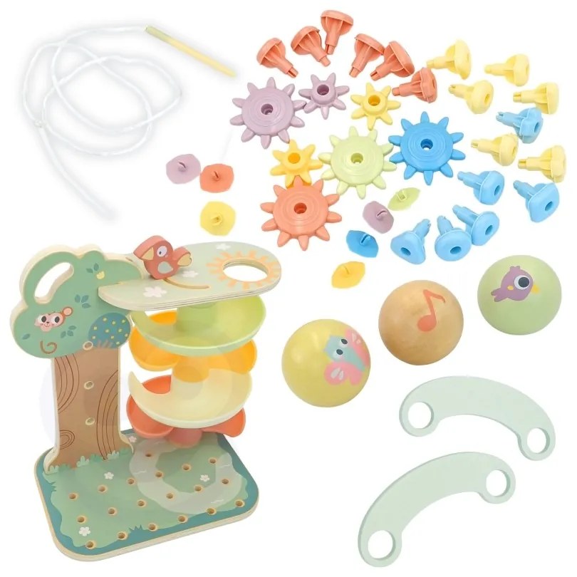 Woopie green drzewko aktywności kulodrom montessori 4w1 fsc