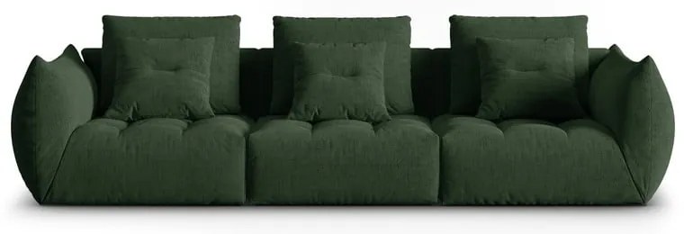 Ciemnozielona sofa 332 cm Bloom – Micadoni Home