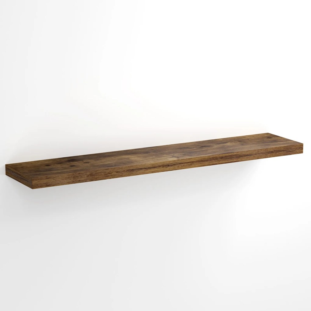 Casaria Półka ścienna FIGO+ z konsolą, 110cm, ciemny dąb